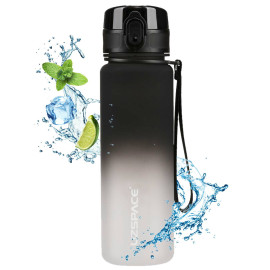 Butelka na wodę z tritanu 500ml motywacyjna czarno-biała