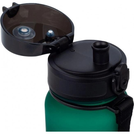 Butelka na wodę z tritanu 650ml Bidon sportowy ciemnozielony