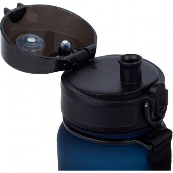 Butelka na wodę z tritanu 650ml Bidon sportowy ciemnoniebieski