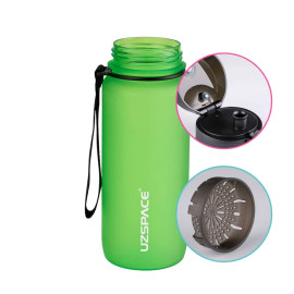 Butelka na wodę z tritanu 650ml Bidon sportowy na trening zielony