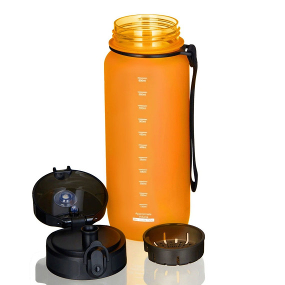 Butelka na wodę z tritanu 650ml Bidon sportowy pomarańczowy