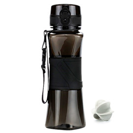 Butelka Shaker do białka, do odżywek 550ml Bidon na wodę z tritanu czarny