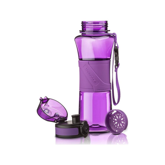 Butelka Shaker do białka, do odżywek 550ml z tritanu fioletowa