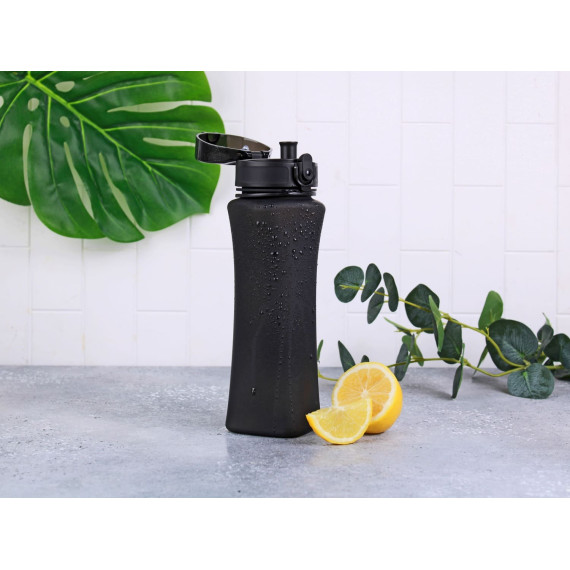 Butelka na wodę z tritanu 700ml WAVE Bidon sportowy czarny
