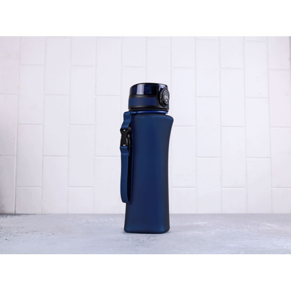 Butelka na wodę z tritanu 700ml WAVE Bidon sportowy ciemnonibieski