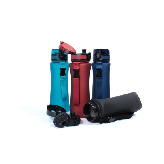 Butelka na wodę z tritanu 700ml WAVE Bidon sportowy czarny