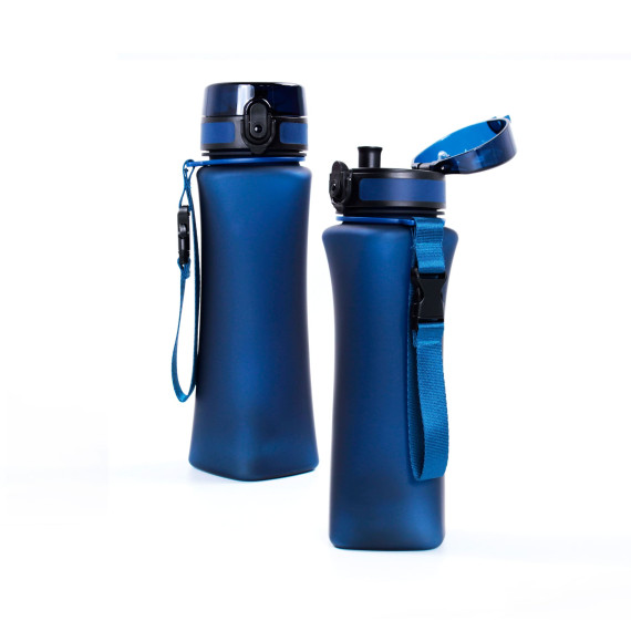 Butelka na wodę z tritanu 700ml WAVE Bidon sportowy ciemnonibieski