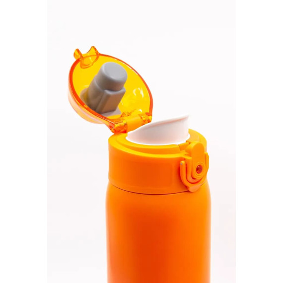 Butelka termiczna 500ml Termos z ustnikiem pomarańczowo-czerwony