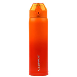 Butelka termiczna 500ml Termos z ustnikiem pomarańczowo-czerwony