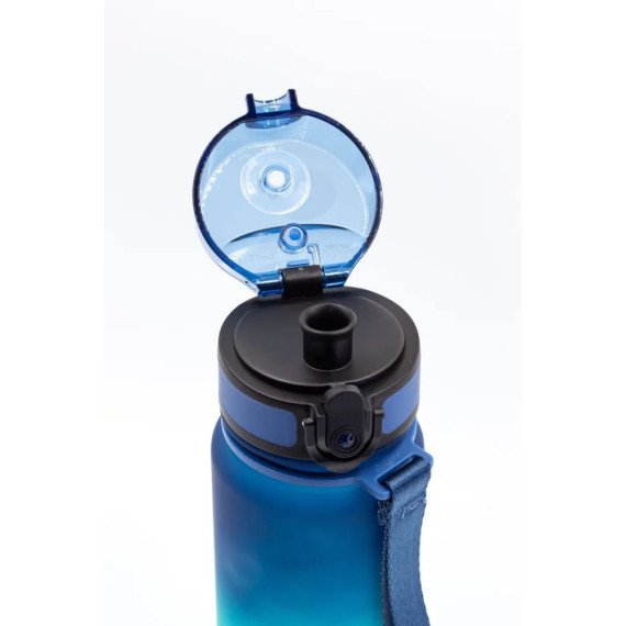 Butelka na wodę dla dzieci z tritanu 350ml niebiesko-turkusowa