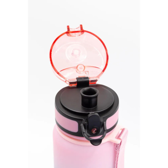 Butelka na wodę dla dzieci z tritanu 350ml różowo-turkusowa