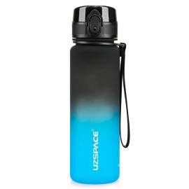 Butelka na wodę z tritanu 500ml motywacyjna czarno-niebieska