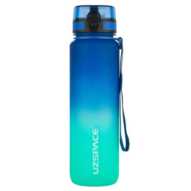 Butelka na wodę z tritanu 500ml motywacyjna niebiesko-turkusowa