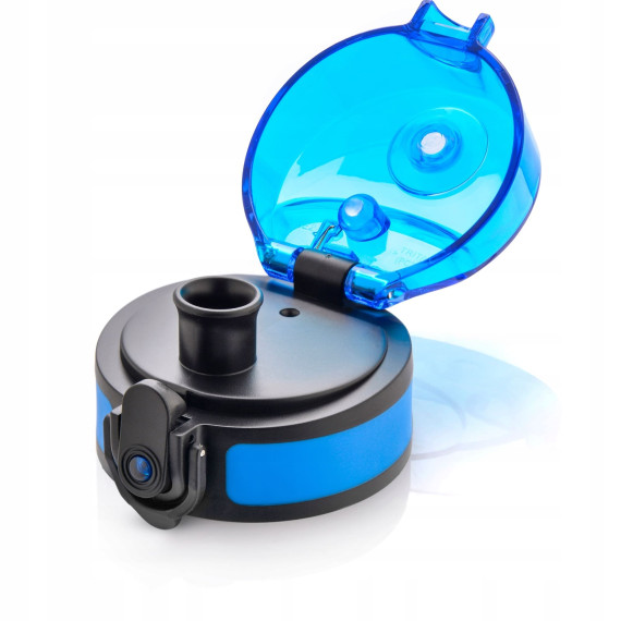 Butelka na wodę z tritanu 500ml motywacyjna niebiesko-żółta