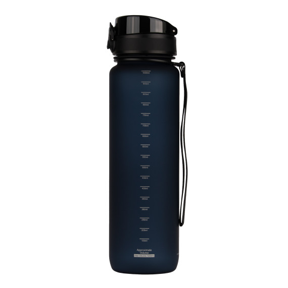 Butelka na wodę z tritanu 1L Bidon sportowy na trening ciemnoniebieski