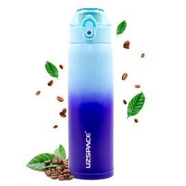 Butelka termiczna stalowa 500ml Termos z ustnikiem niebieski