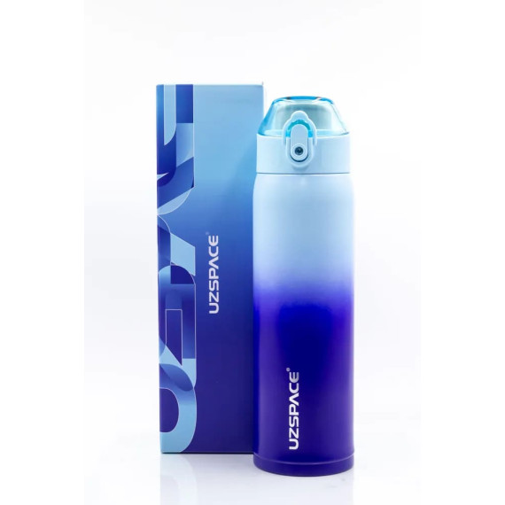 Butelka termiczna stalowa 500ml Termos z ustnikiem niebieski