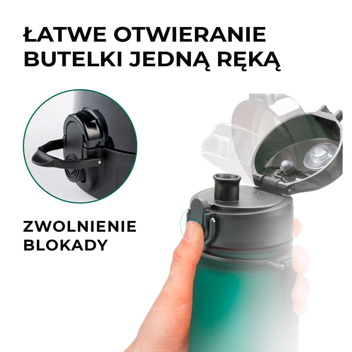 butelka uzspace 650 ml otwieranie