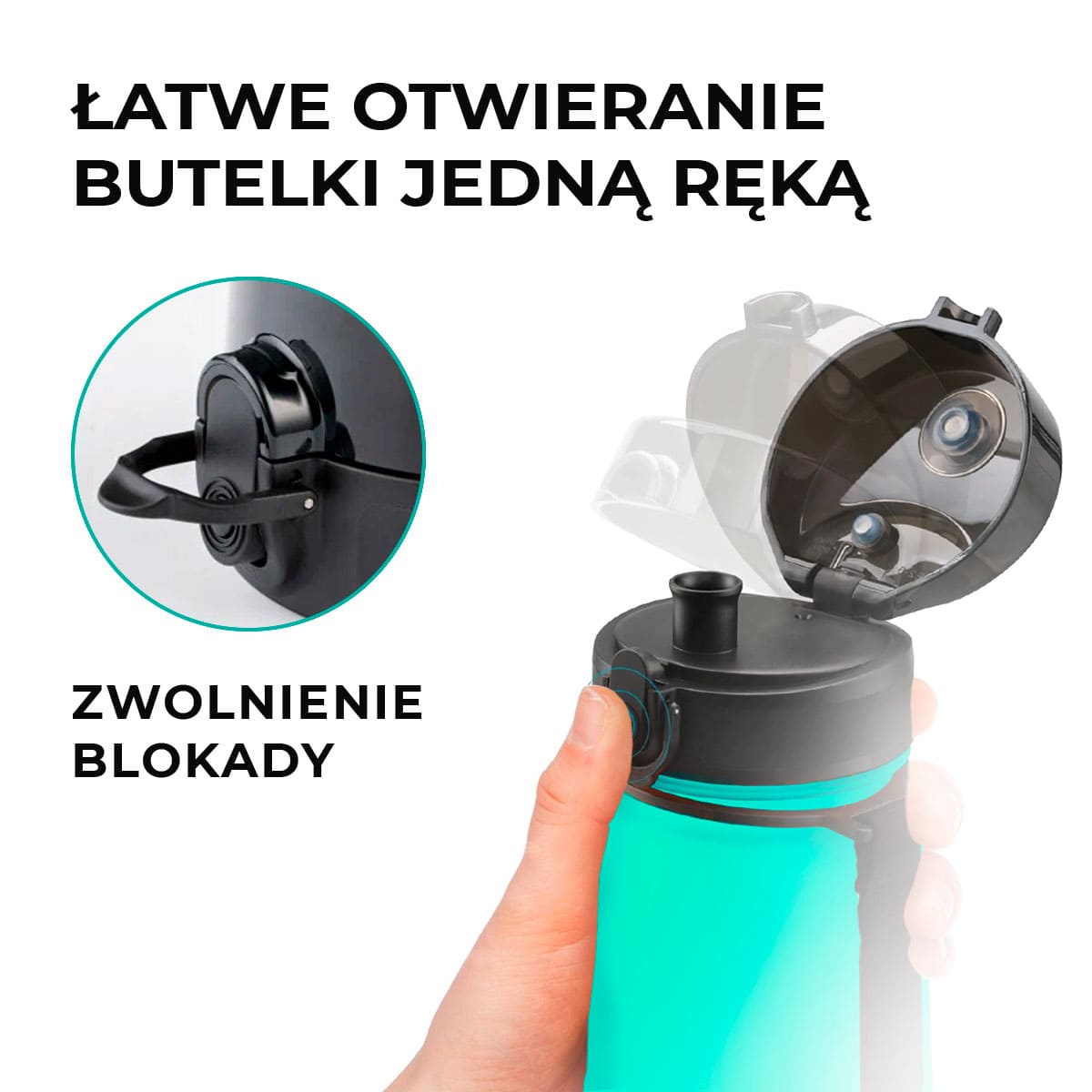 butelka uzspace 650 ml otwieranie